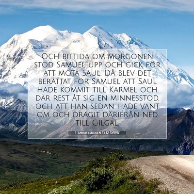1 Samuelsboken 15:12 Bibelvers Förklarad