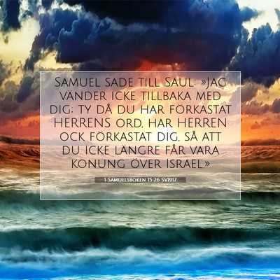 1 Samuelsboken 15:26 SV1917 Bild av bibelvers