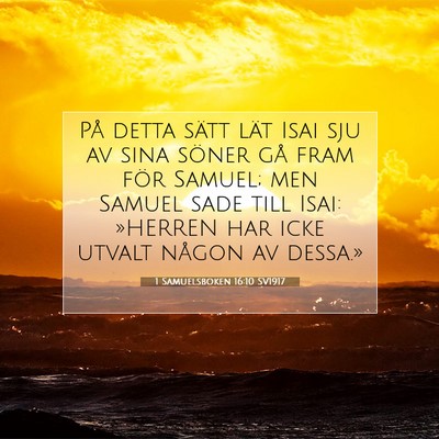 1 Samuelsboken 16:10 SV1917 Bild av bibelvers
