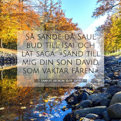 1 Samuelsboken 16:19 SV1917 Bild av bibelvers