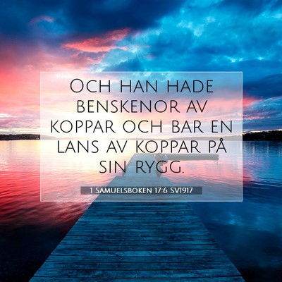 1 Samuelsboken 17:6 Bibelvers Förklarad