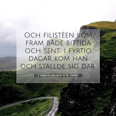 1 Samuelsboken 17:16 Bibelvers Förklarad
