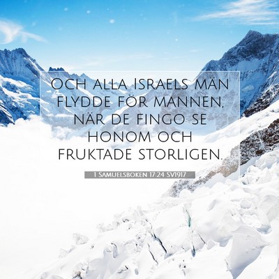 1 Samuelsboken 17:24 Bibelvers Förklarad