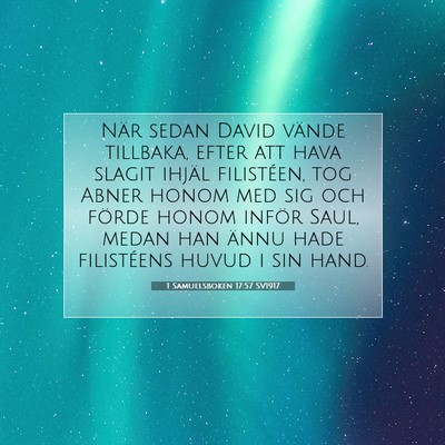 1 Samuelsboken 17:57 Bibelvers Förklarad