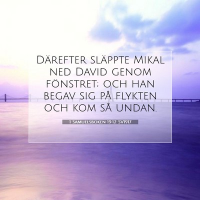1 Samuelsboken 19:12 Bibelvers Förklarad