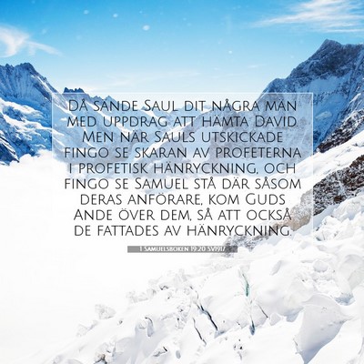 1 Samuelsboken 19:20 Bibelvers Förklarad