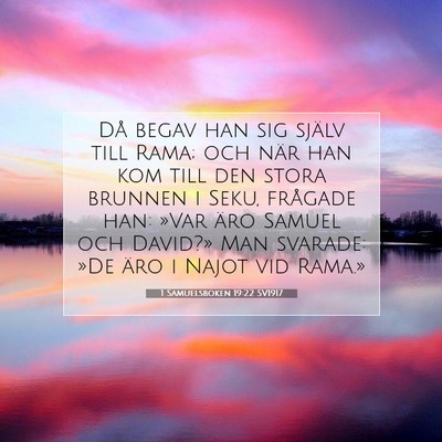 1 Samuelsboken 19:22 Bibelvers Förklarad