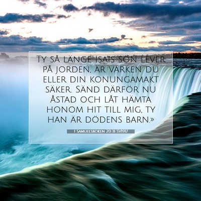 1 Samuelsboken 20:31 Bibelvers Förklarad