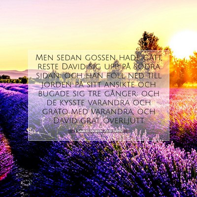 1 Samuelsboken 20:41 Bibelvers Förklarad