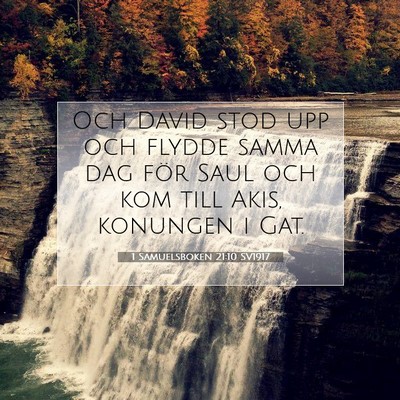 1 Samuelsboken 21:10 SV1917 Bild av bibelvers
