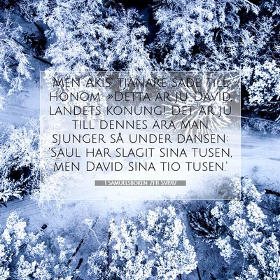 1 Samuelsboken 21:11 SV1917 Bild av bibelvers
