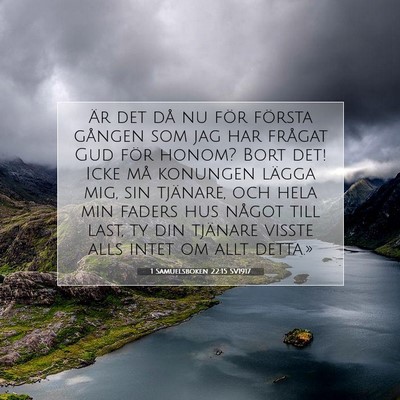 1 Samuelsboken 22:15 Bibelvers Förklarad