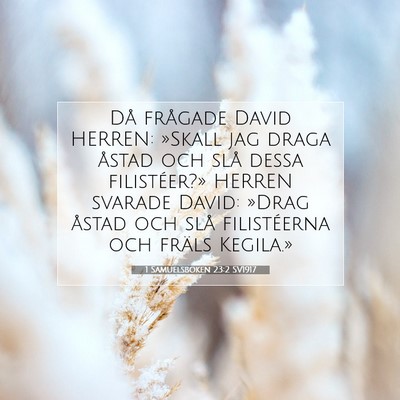 1 Samuelsboken 23:2 Bibelvers Förklarad