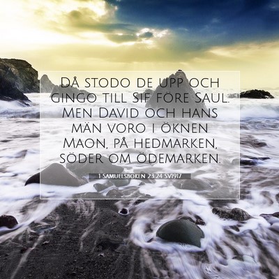 1 Samuelsboken 23:24 Bibelvers Förklarad