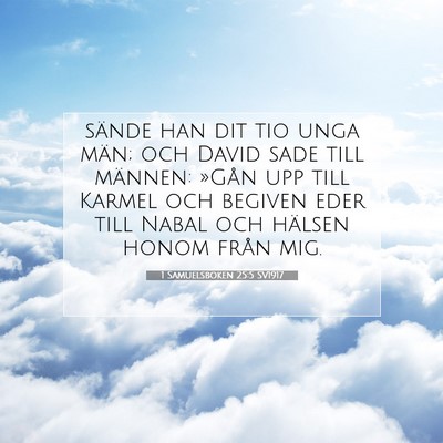 1 Samuelsboken 25:5 Bibelvers Förklarad