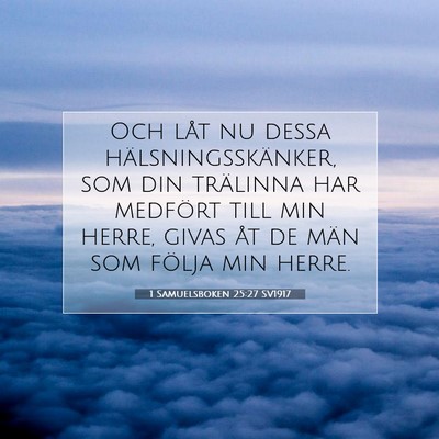 1 Samuelsboken 25:27 Bibelvers Förklarad