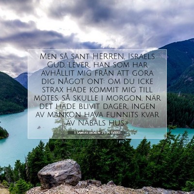 1 Samuelsboken 25:34 Bibelvers Förklarad