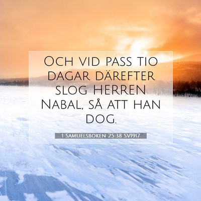1 Samuelsboken 25:38 Bibelvers Förklarad