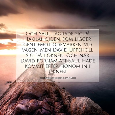 1 Samuelsboken 26:3 SV1917 Bild av bibelvers