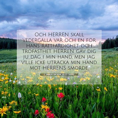 1 Samuelsboken 26:23 Bibelvers Förklarad