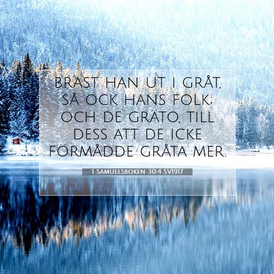 1 Samuelsboken 30:4 SV1917 Bild av bibelvers