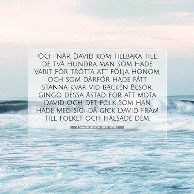 1 Samuelsboken 30:21 SV1917 Bild av bibelvers