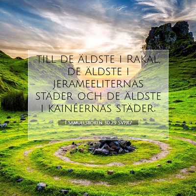1 Samuelsboken 30:29 SV1917 Bild av bibelvers