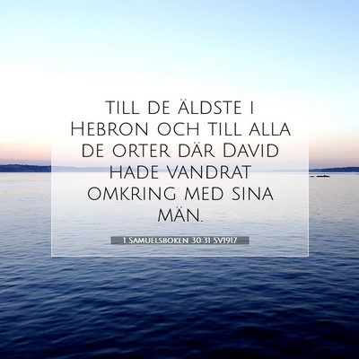 1 Samuelsboken 30:31 SV1917 Bild av bibelvers