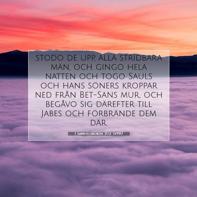 1 Samuelsboken 31:12 Bibelvers Förklarad