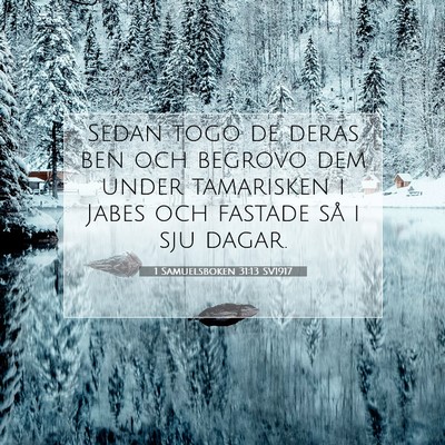 1 Samuelsboken 31:13 Bibelvers Förklarad