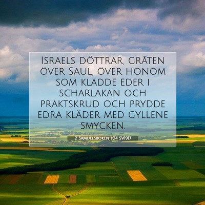 2 Samuelsboken 1:24 SV1917 Bild av bibelvers