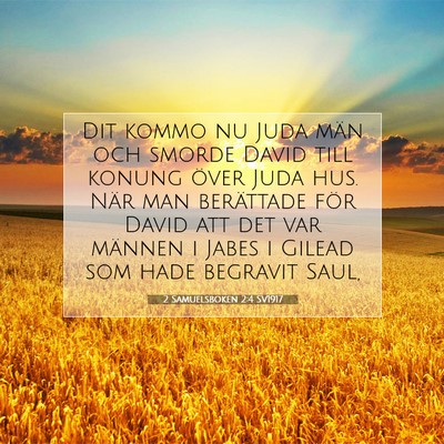 2 Samuelsboken 2:4 SV1917 Bild av bibelvers