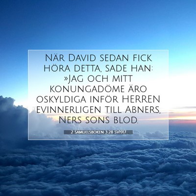 2 Samuelsboken 3:28 Bibelvers Förklarad