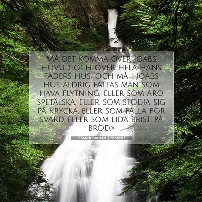 2 Samuelsboken 3:29 SV1917 Bild av bibelvers
