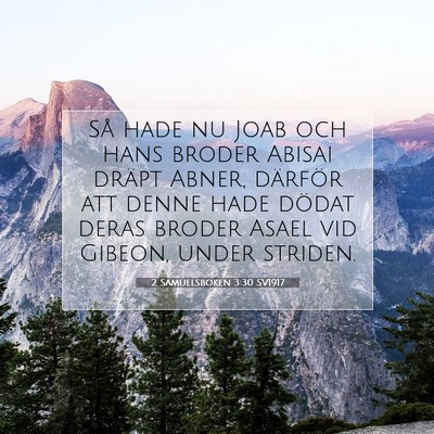 2 Samuelsboken 3:30 Bibelvers Förklarad