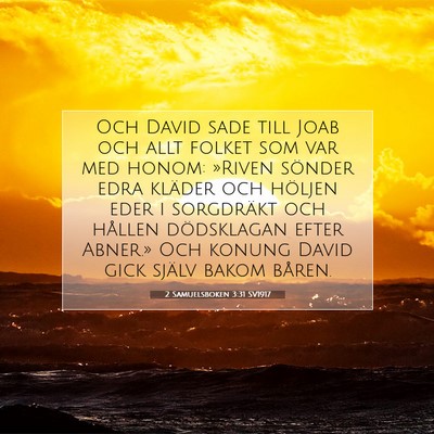 2 Samuelsboken 3:31 Bibelvers Förklarad