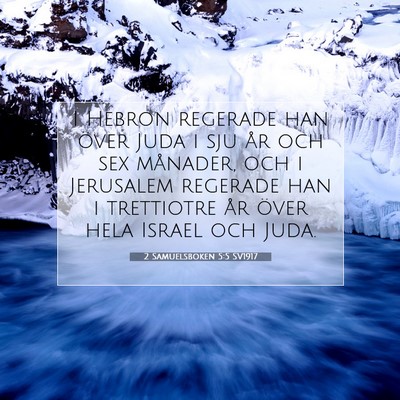 2 Samuelsboken 5:5 SV1917 Bild av bibelvers