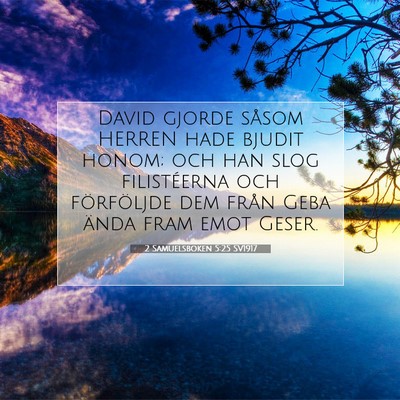 2 Samuelsboken 5:25 Bibelvers Förklarad