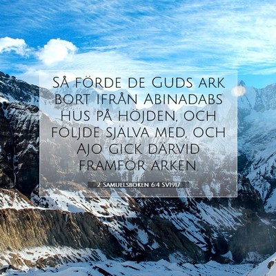 2 Samuelsboken 6:4 Bibelvers Förklarad