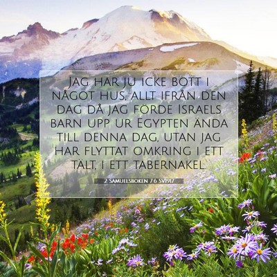 2 Samuelsboken 7:6 Bibelvers Förklarad