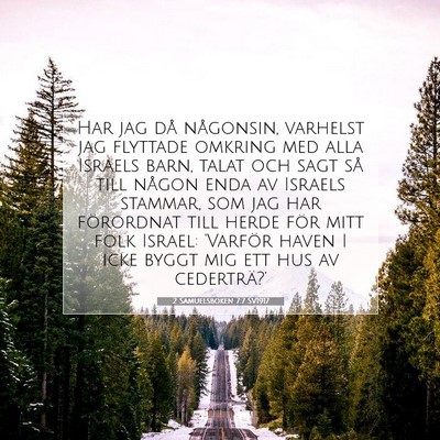 2 Samuelsboken 7:7 SV1917 Bild av bibelvers
