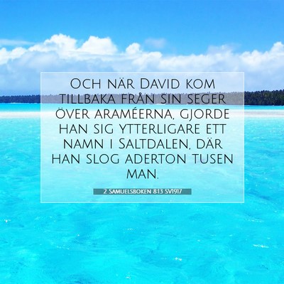 2 Samuelsboken 8:13 Bibelvers Förklarad