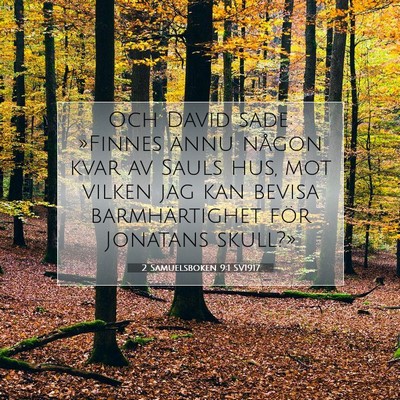 2 Samuelsboken 9:1 Bibelvers Förklarad