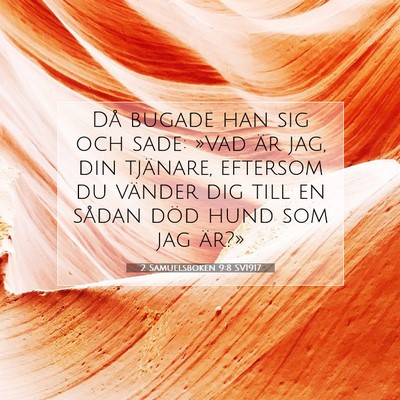 2 Samuelsboken 9:8 Bibelvers Förklarad