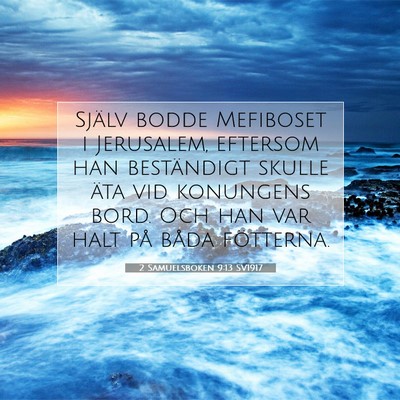 2 Samuelsboken 9:13 Bibelvers Förklarad