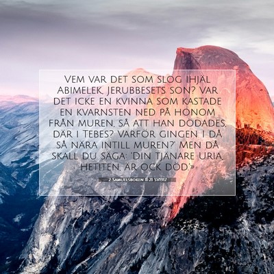 2 Samuelsboken 11:21 SV1917 Bild av bibelvers