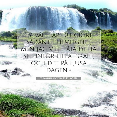 2 Samuelsboken 12:12 Bibelvers Förklarad