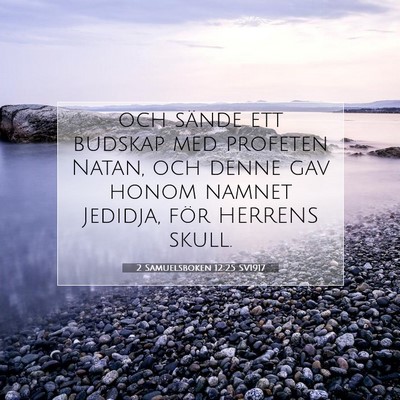 2 Samuelsboken 12:25 SV1917 Bild av bibelvers