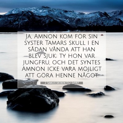 2 Samuelsboken 13:2 Bibelvers Förklarad