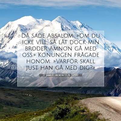 2 Samuelsboken 13:26 Bibelvers Förklarad